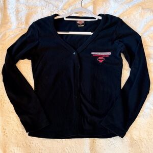 Harley-Davidson Black Button Cardigan | Amarillo TX Dealer | Women’s XL